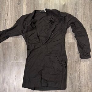 Yves Saint Laurent Dark Grey Long Dress